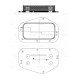 Радиатор масляный CHEVROLET Cruze (09-),Aveo OPEL Astra H,J + к-т прокладок (3шт.), LOC0503, LUZAR, арт. LOC0503
