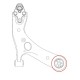 Сайлентблок ix35 (10-) KIA Sportage (10-) рычага переднего задний, GV0083, CTR, арт. GV0083